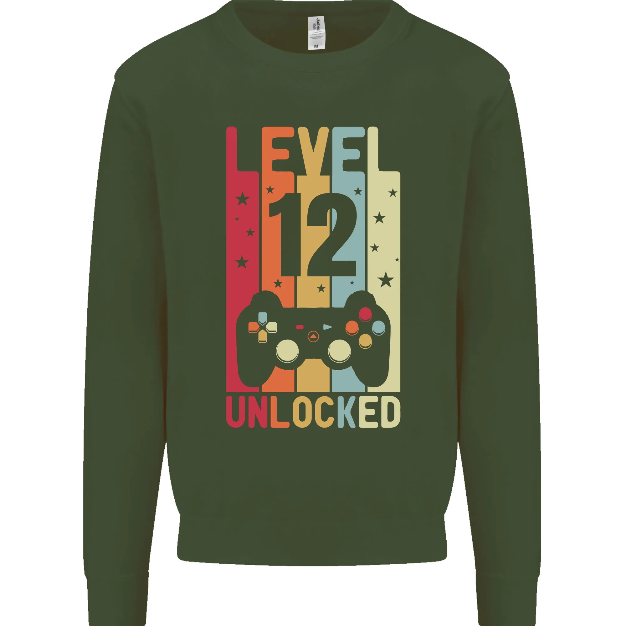 12th Birthday 12 Year Old Level Up Gaming Kids Sweatshirt Jumper