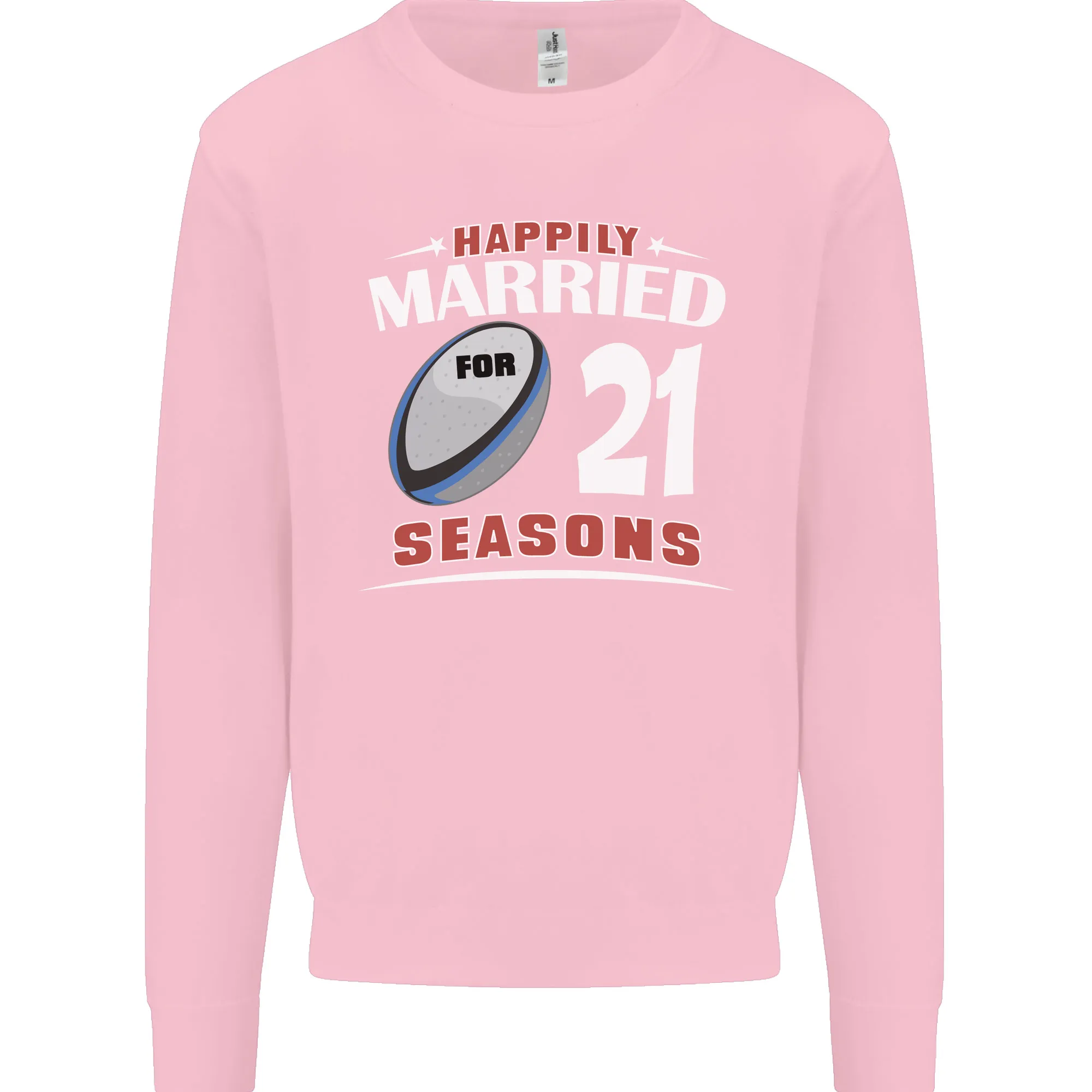 21 Year Wedding Anniversary 21st Rugby Mens Sweatshirt Jumper