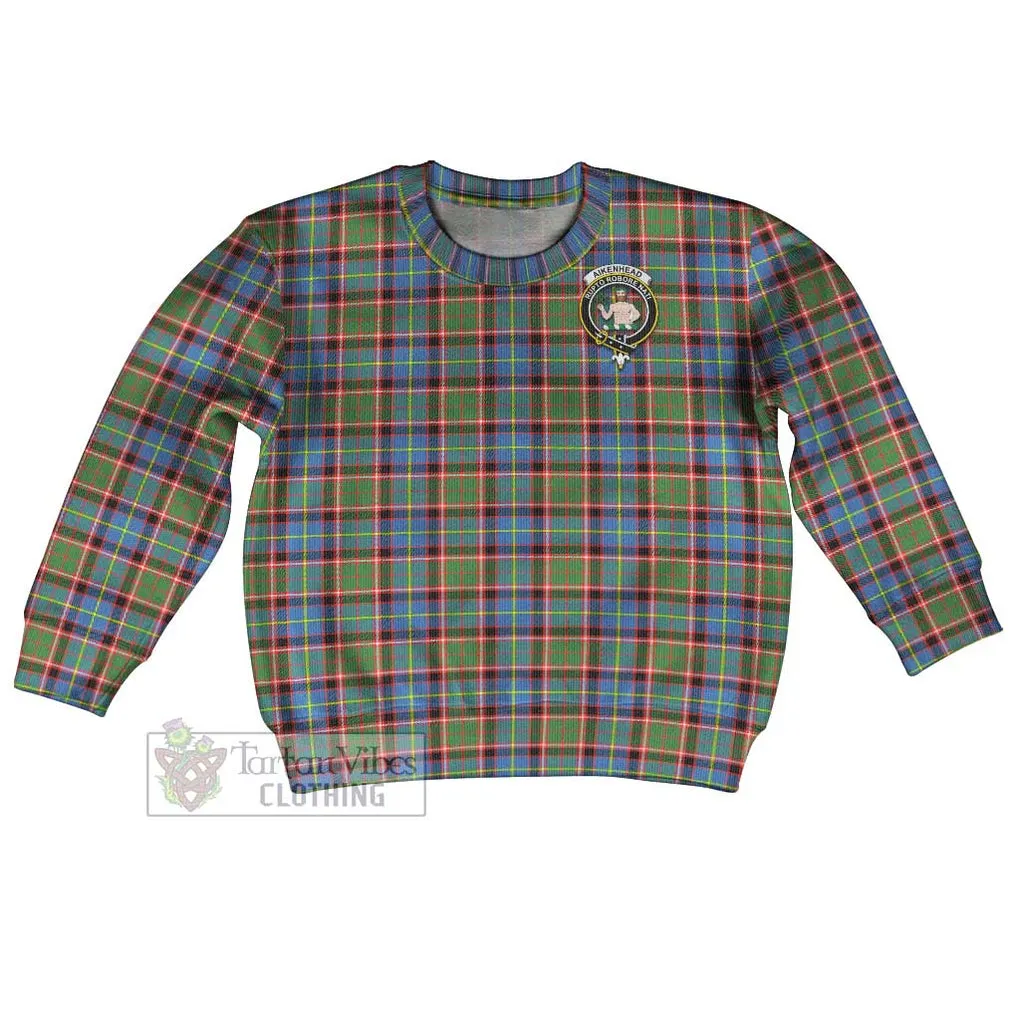 Aikenhead Tartan Kid Ugly Sweater with Family Crest