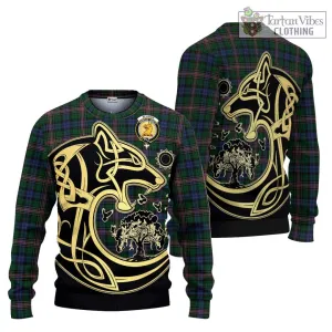 Allison Tartan Ugly Sweater with Family Crest Celtic Wolf Style