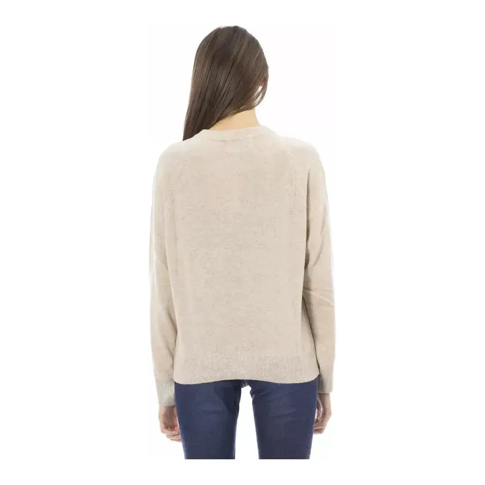 Baldinini Trend Beige Cashmere Women Sweater