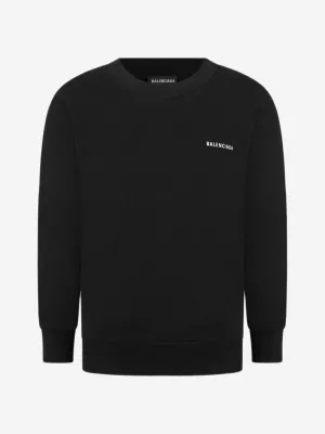 Balenciaga Kids Sweater- Cotton Logo Sweater