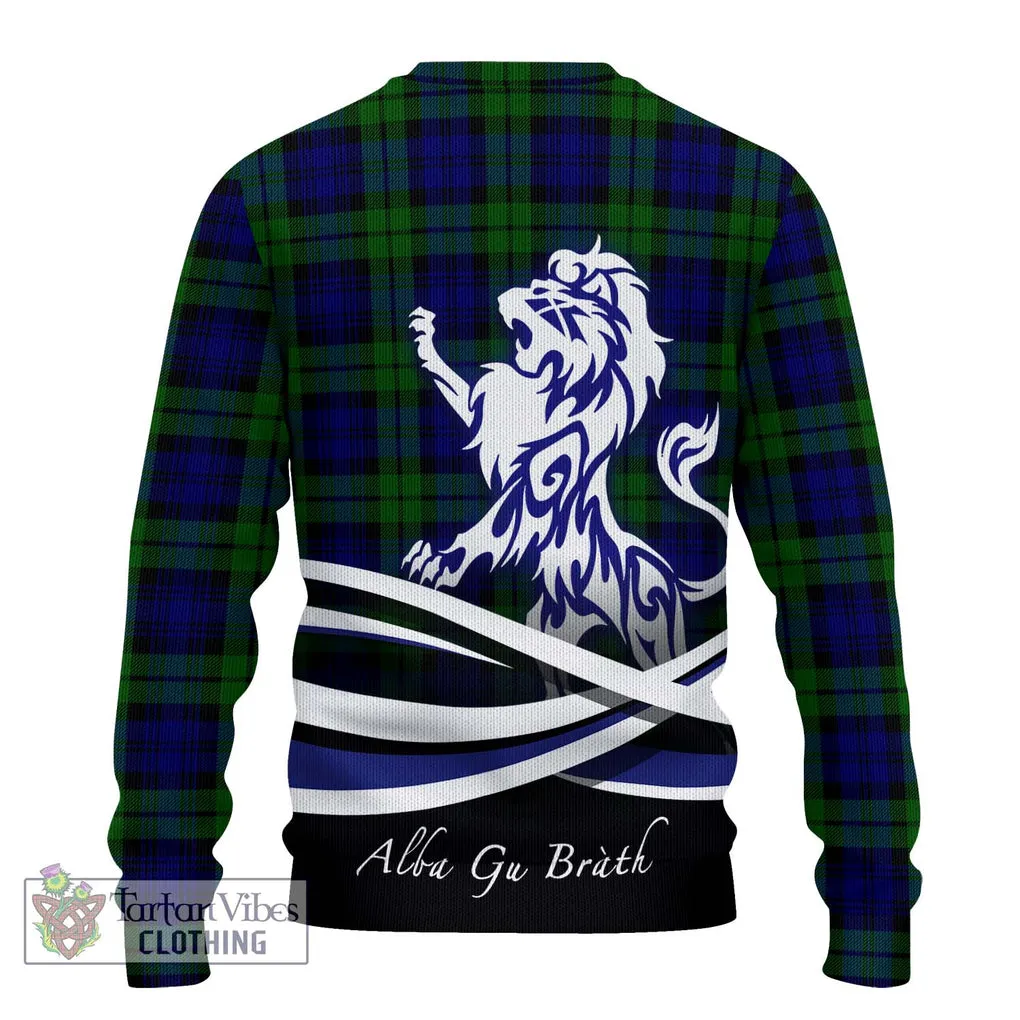 Bannatyne Tartan Ugly Sweater with Alba Gu Brath Regal Lion Emblem