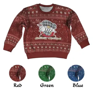 Bell Clan Christmas Kid Ugly Sweater with Gnome Playing Bagpipes