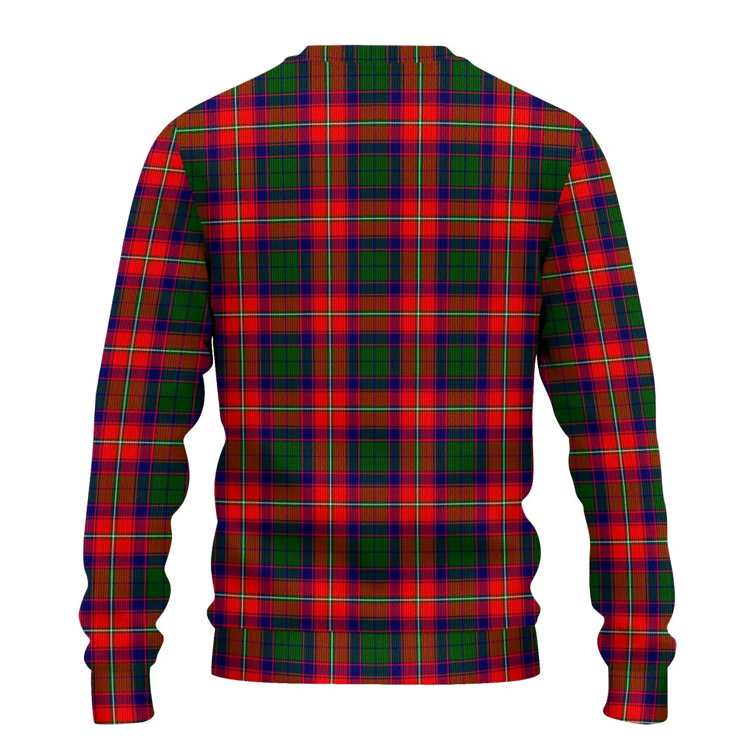 Belshes Tartan Ugly Sweater with Family Crest