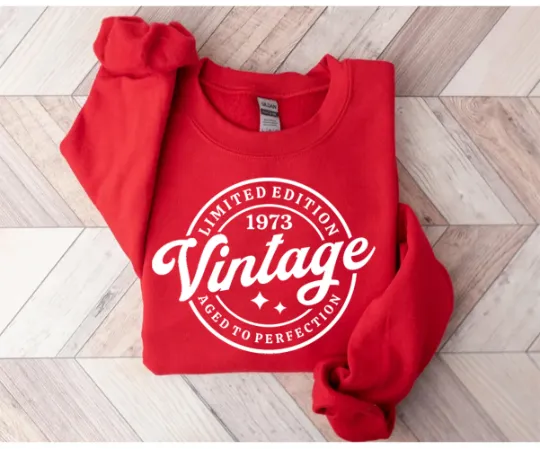 Birthday Year Number Sweatshirt&nbsp;1973 Sweatshirt