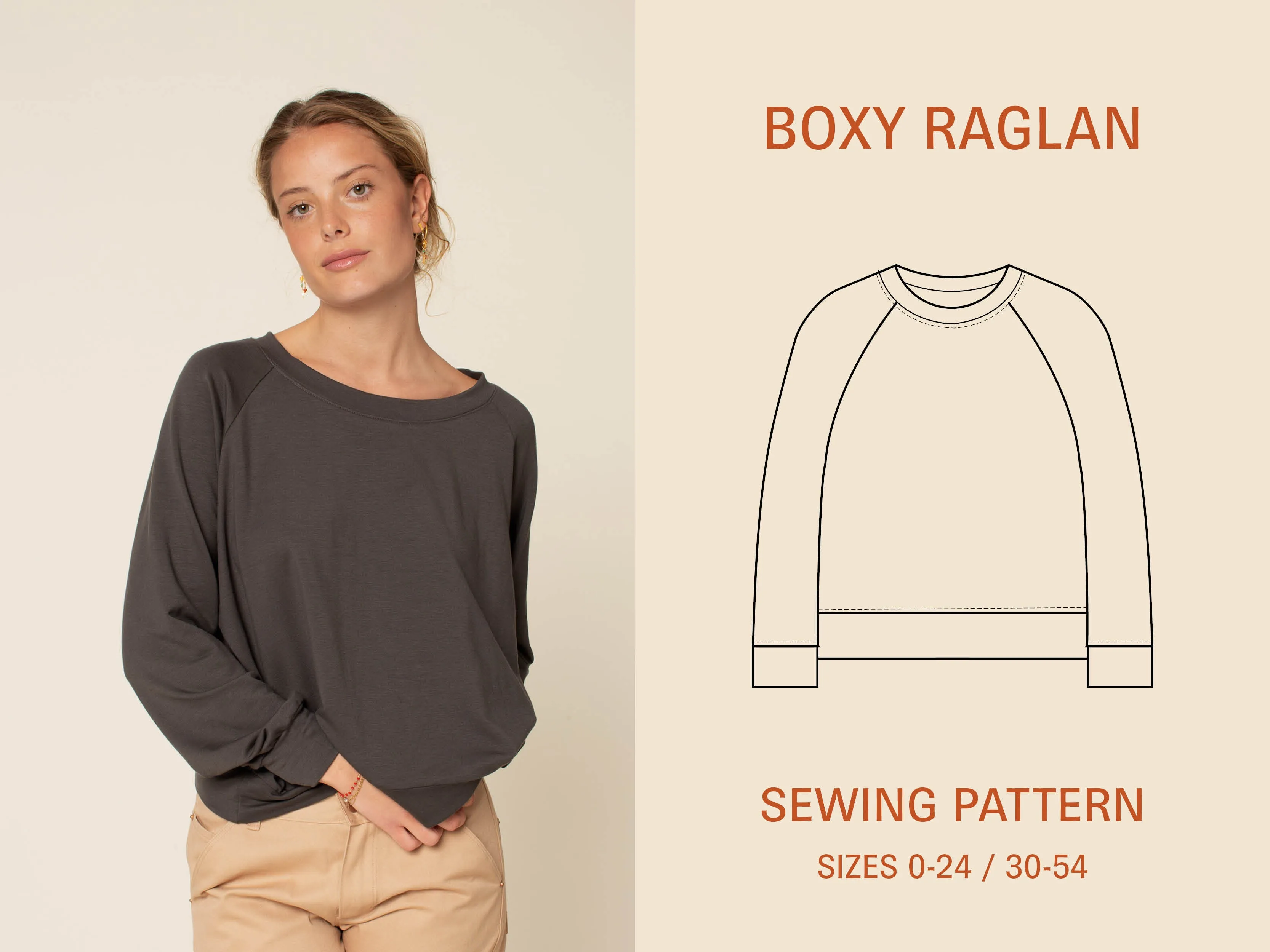 Boxy Raglan sewing pattern