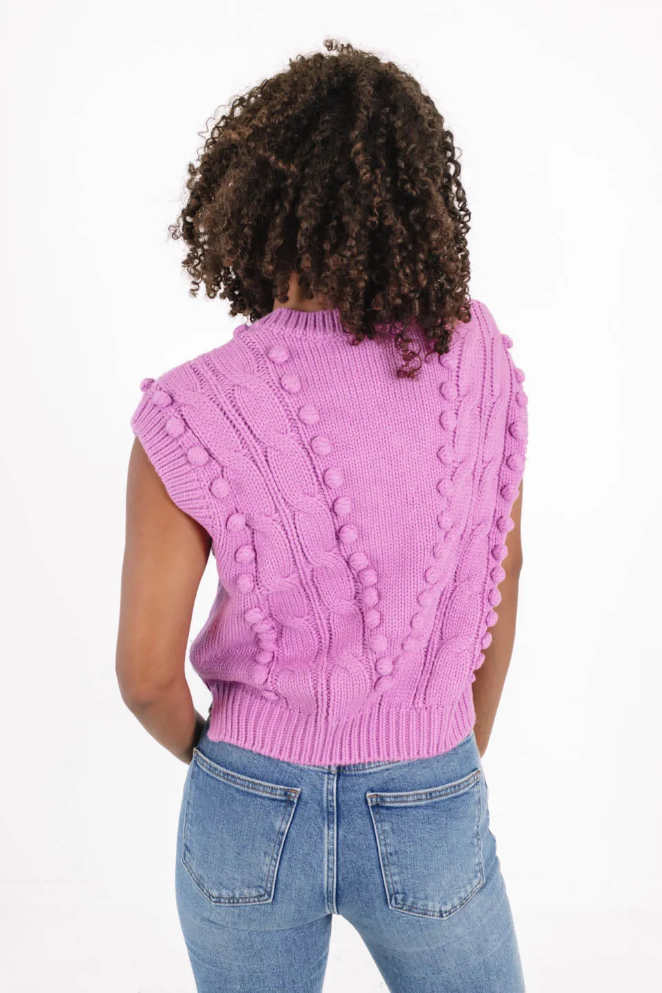 Bubbly Bliss Sweater Vest - Pink