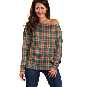 Buchanan Ancient Tartan Off Shoulder Women Sweater