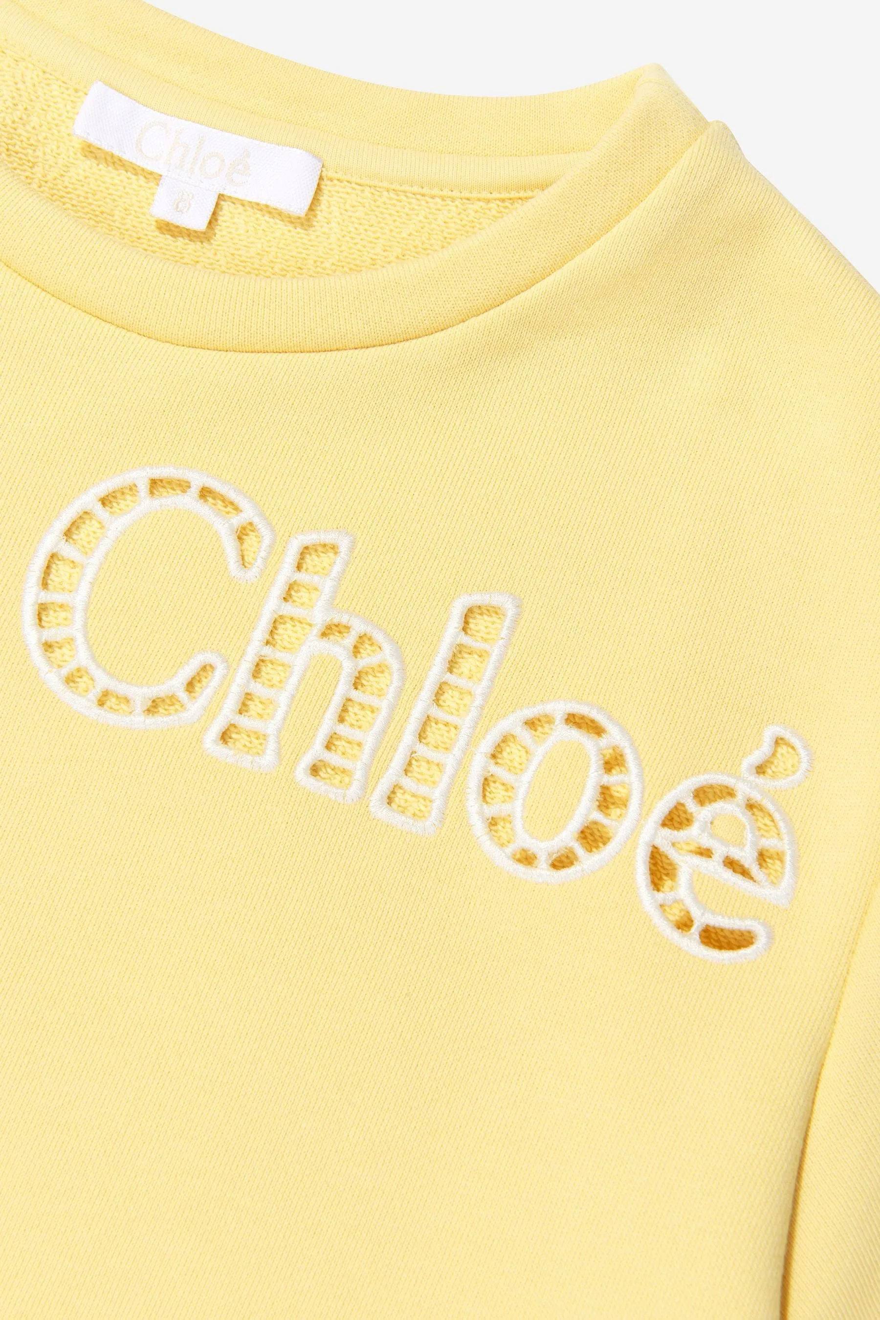 Chloé Girls Cotton Short Sleeve Sweater