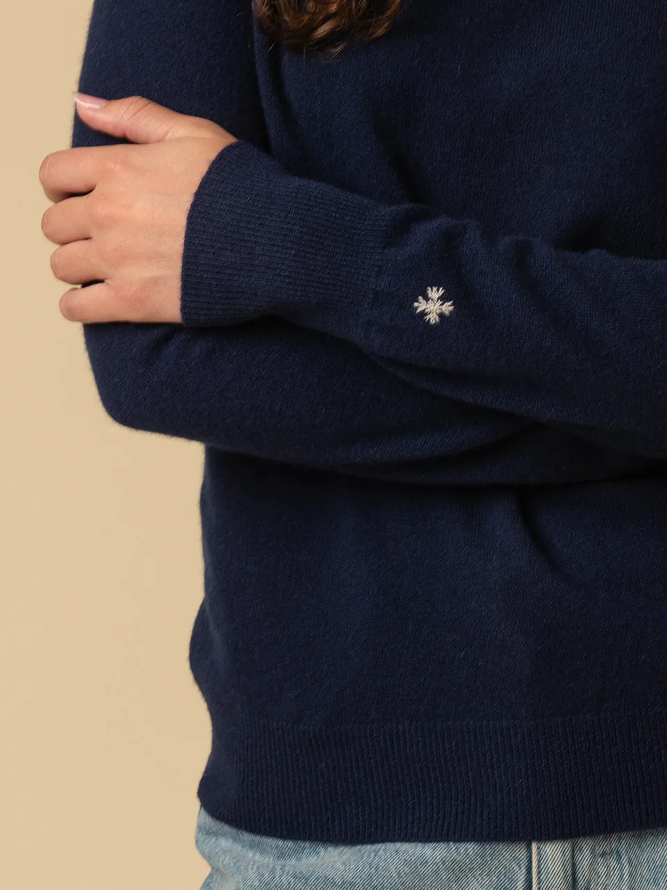 Classic Crew Neck Sweater_Navy