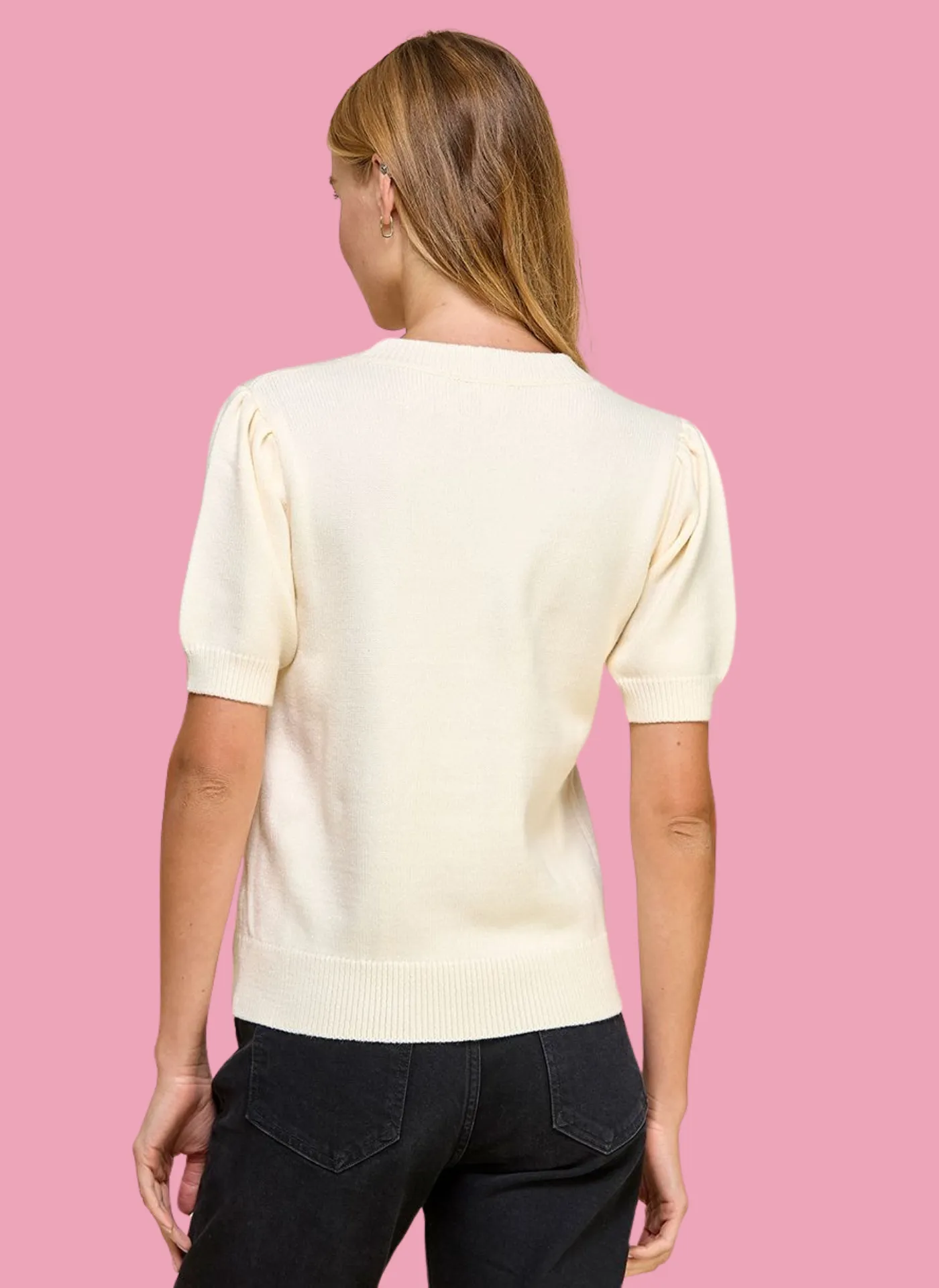 Corinne Short Sleeve Sweater