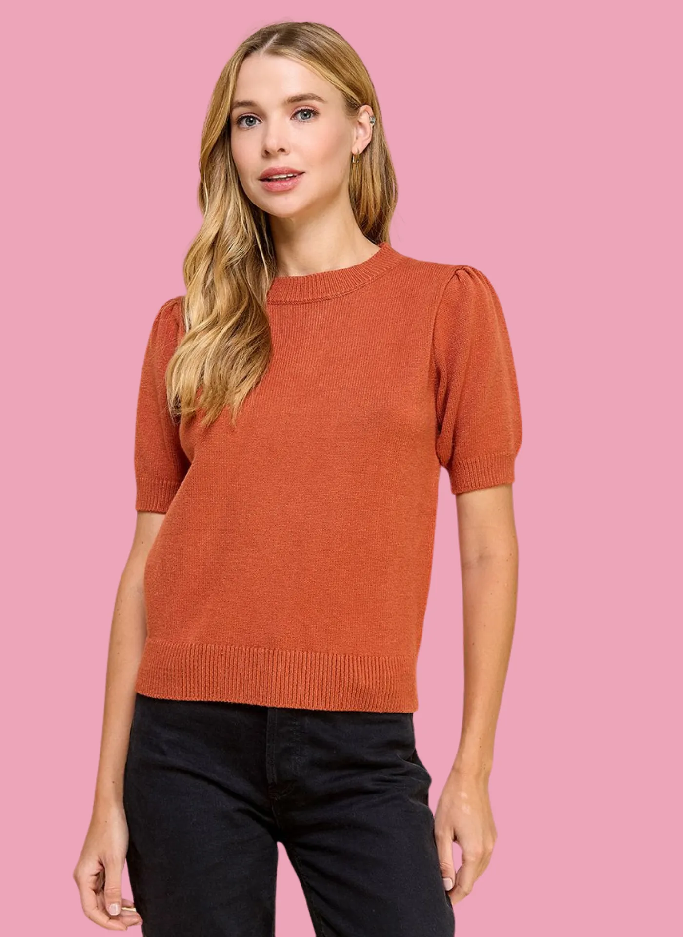 Corinne Short Sleeve Sweater