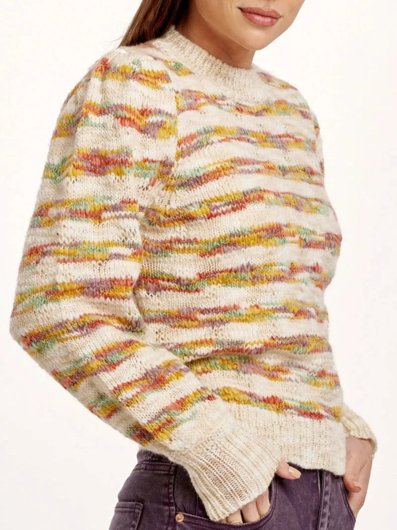 Dear John Jasmine Seaside Stripe Sweater - Cream/Multi