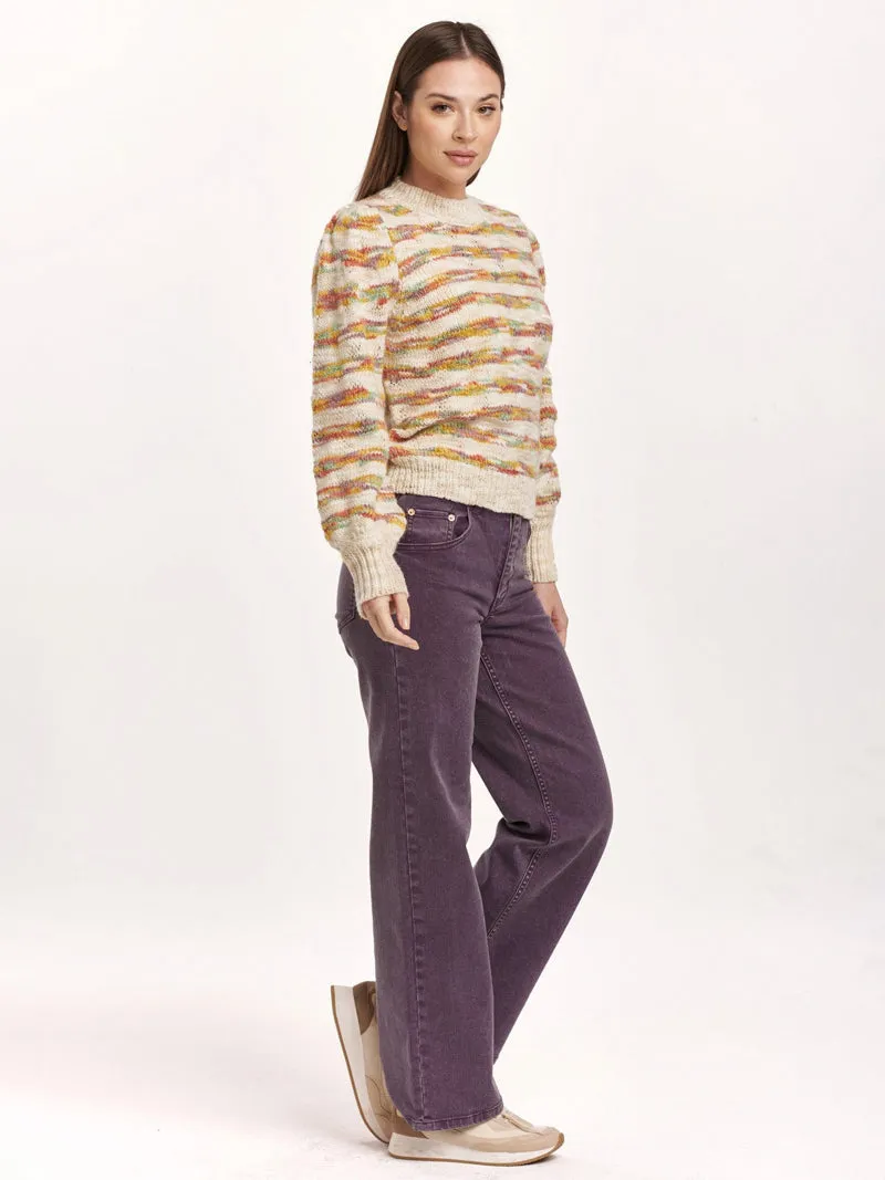 Dear John Jasmine Seaside Stripe Sweater - Cream/Multi