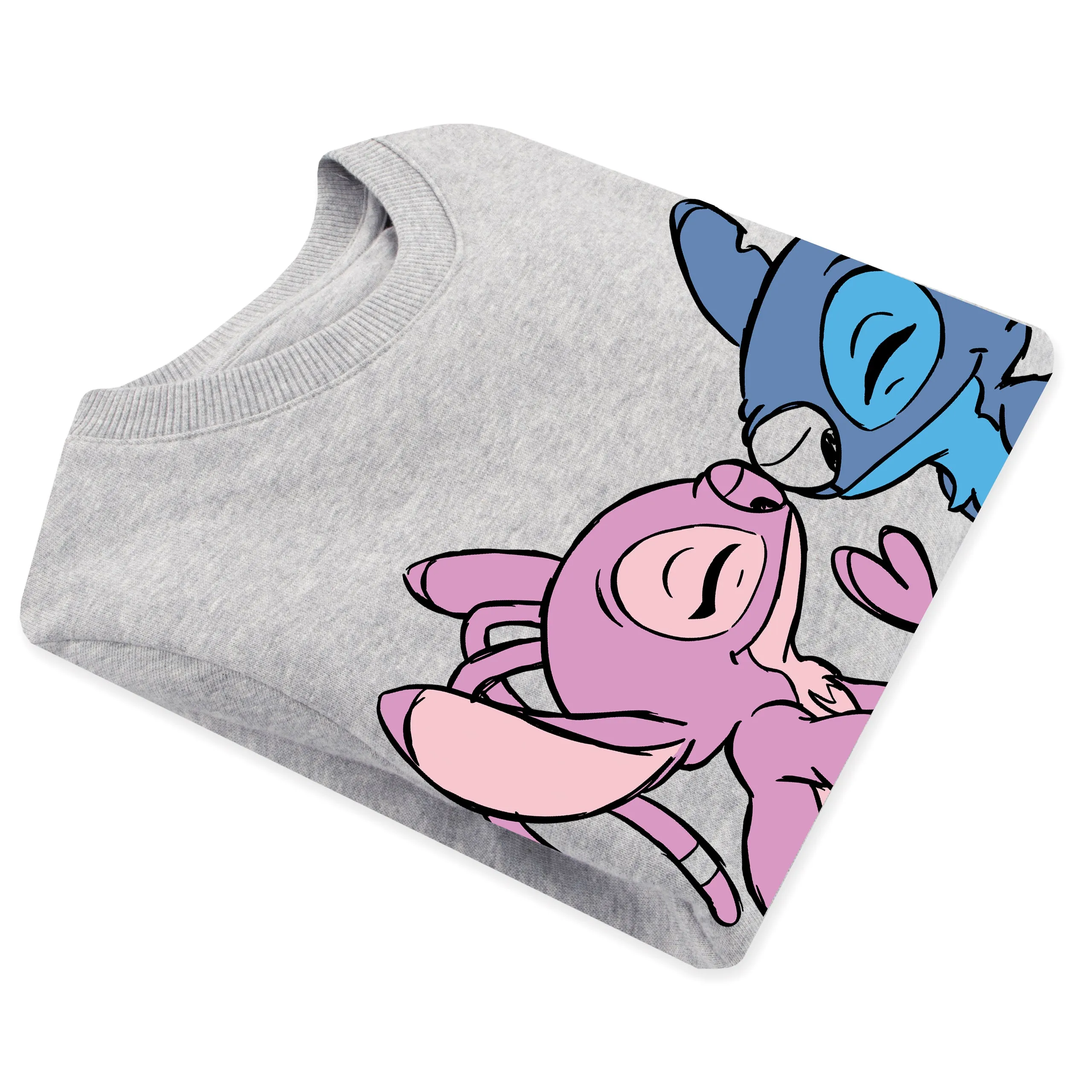 Disney Lilo And Stitch Sweatshirt - Angel And Stitch