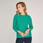 Eden Bardot Moss Stitch Sweater