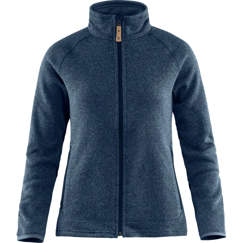 Fjällräven Women&#x27;s Övik Fleece Zip Sweater Navy | Buy Fjällräven Women&#x27;s Övik Fleece Zip Sweater Navy here | Outnorth