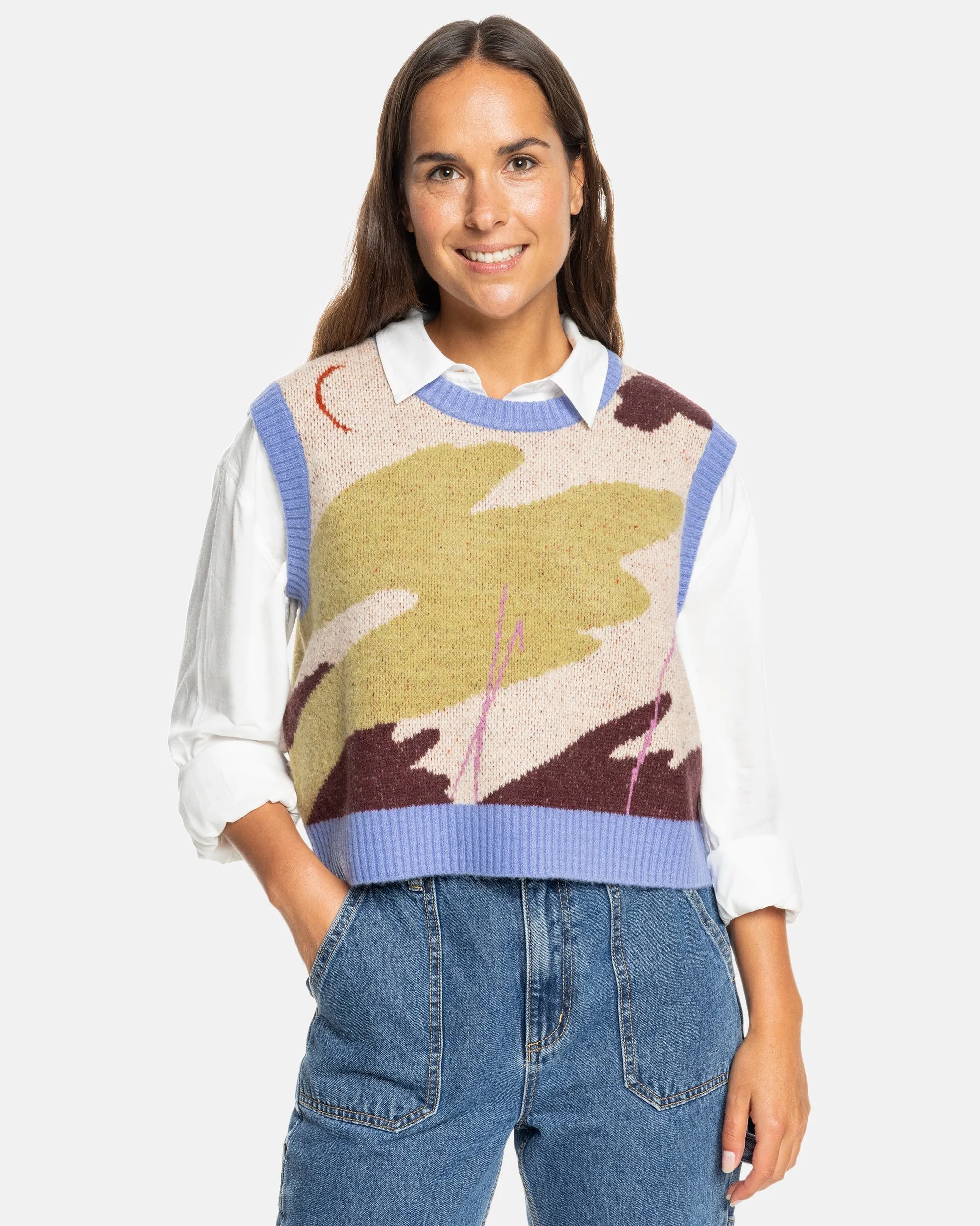 Gabrielle Sweater Vest - Ecru