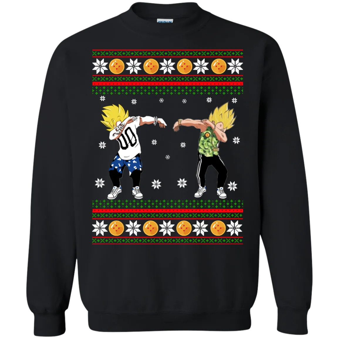 Goku and Vegeta Dab Christmas Sweater, Shirt, Hoodie