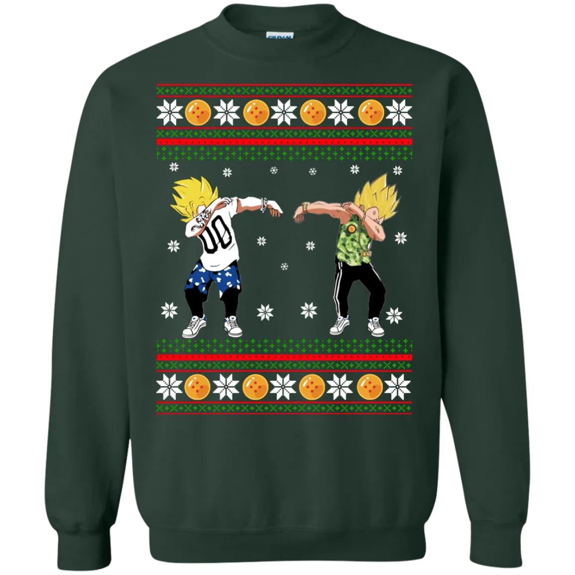 Goku and Vegeta Dab Christmas Sweater, Shirt, Hoodie