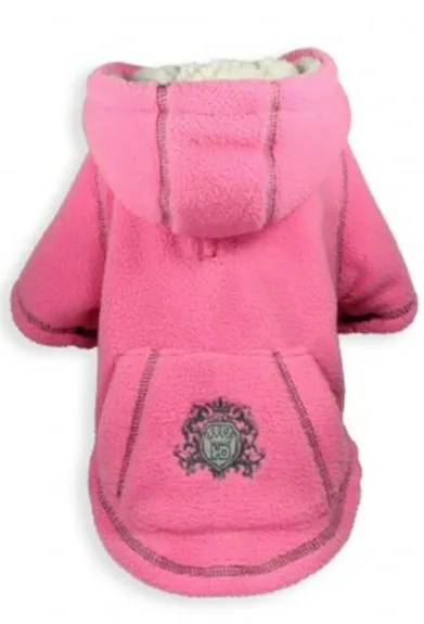 Hip Doggie Crown Crest Fleece Hoodie