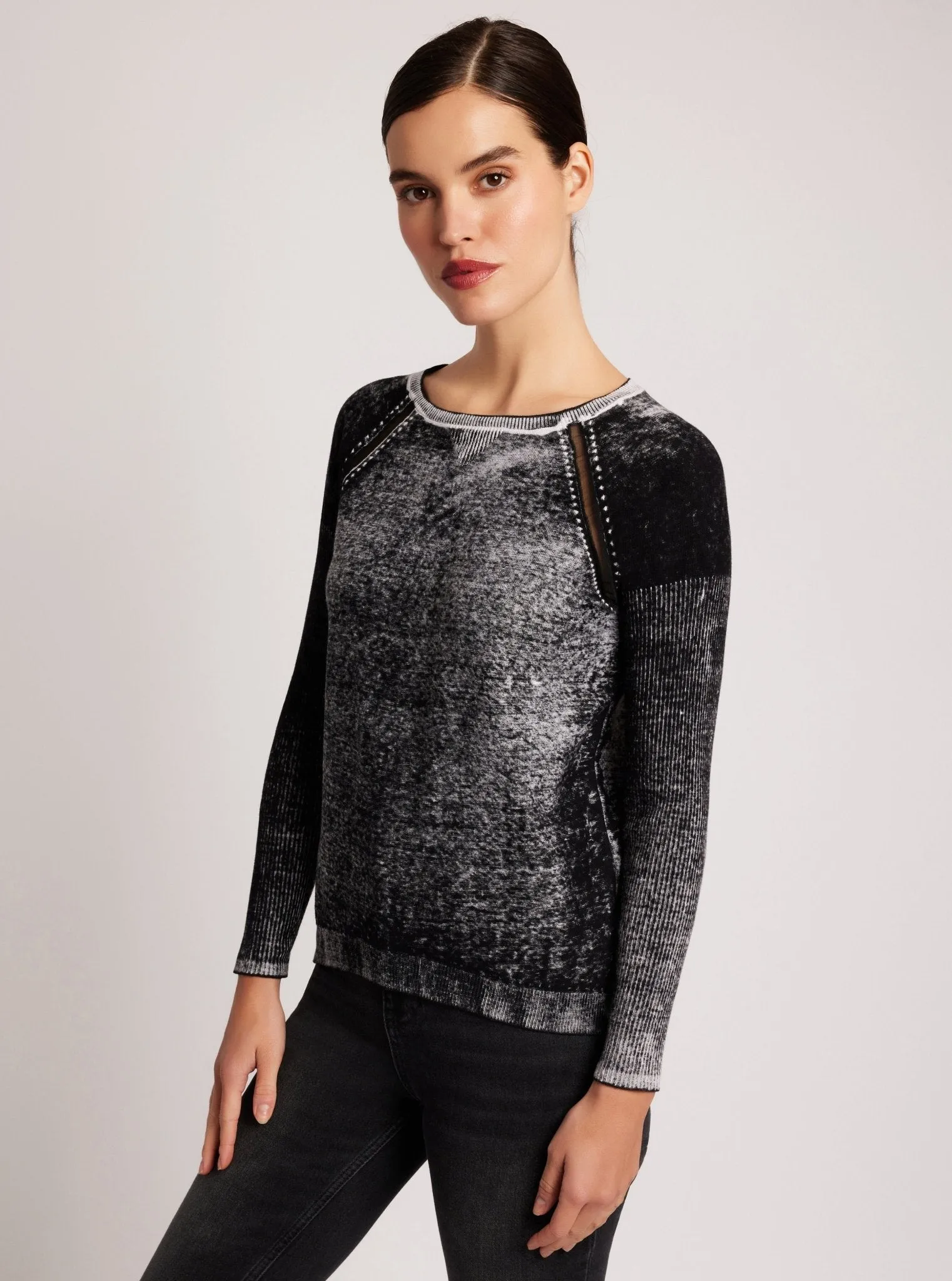 Huntress Mesh Boyfriend Sweater