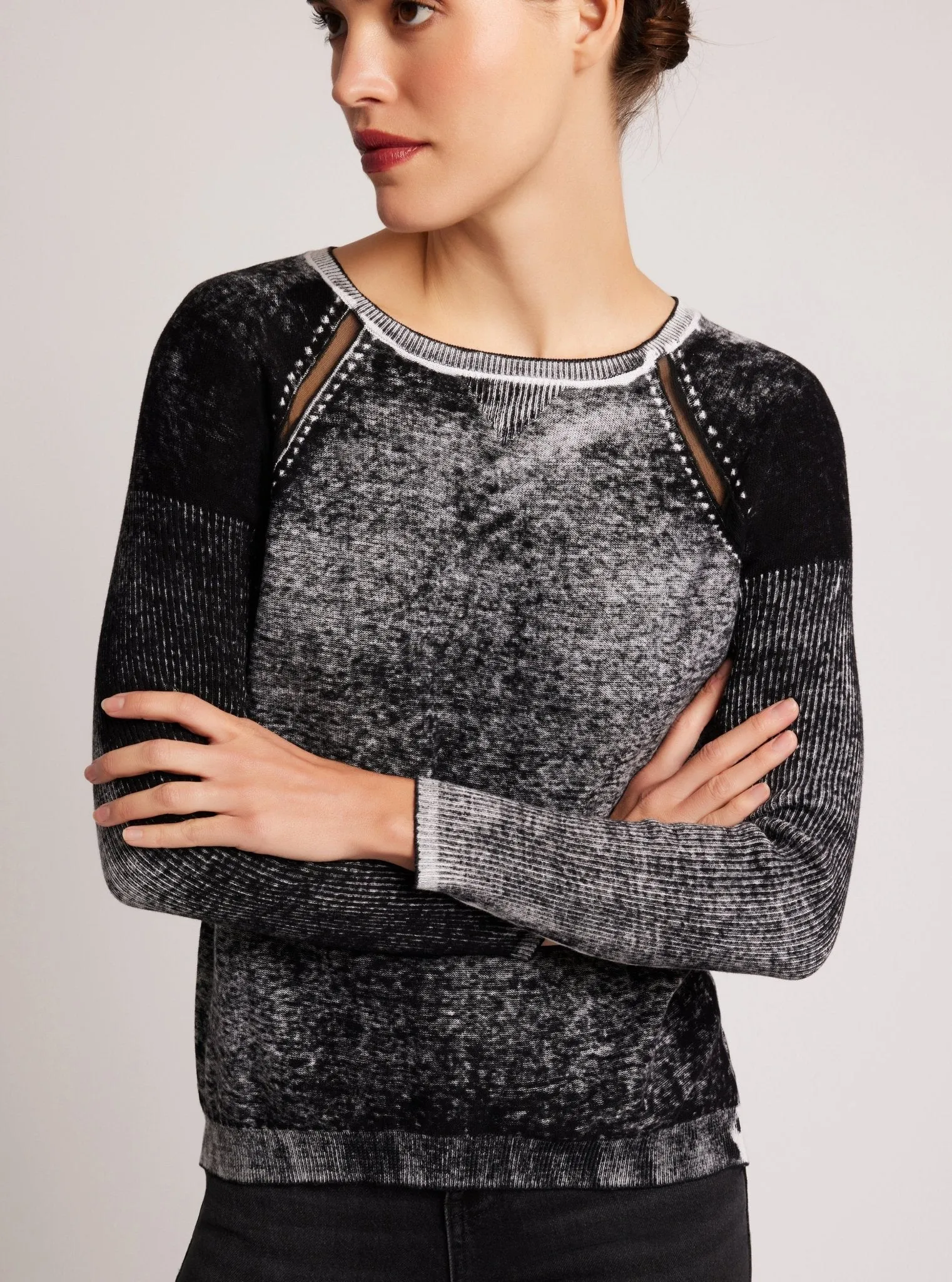 Huntress Mesh Boyfriend Sweater