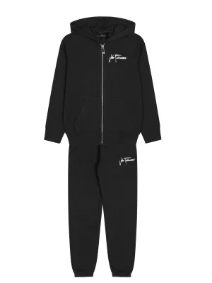 JR-Black matching set sweatshirt and trousers