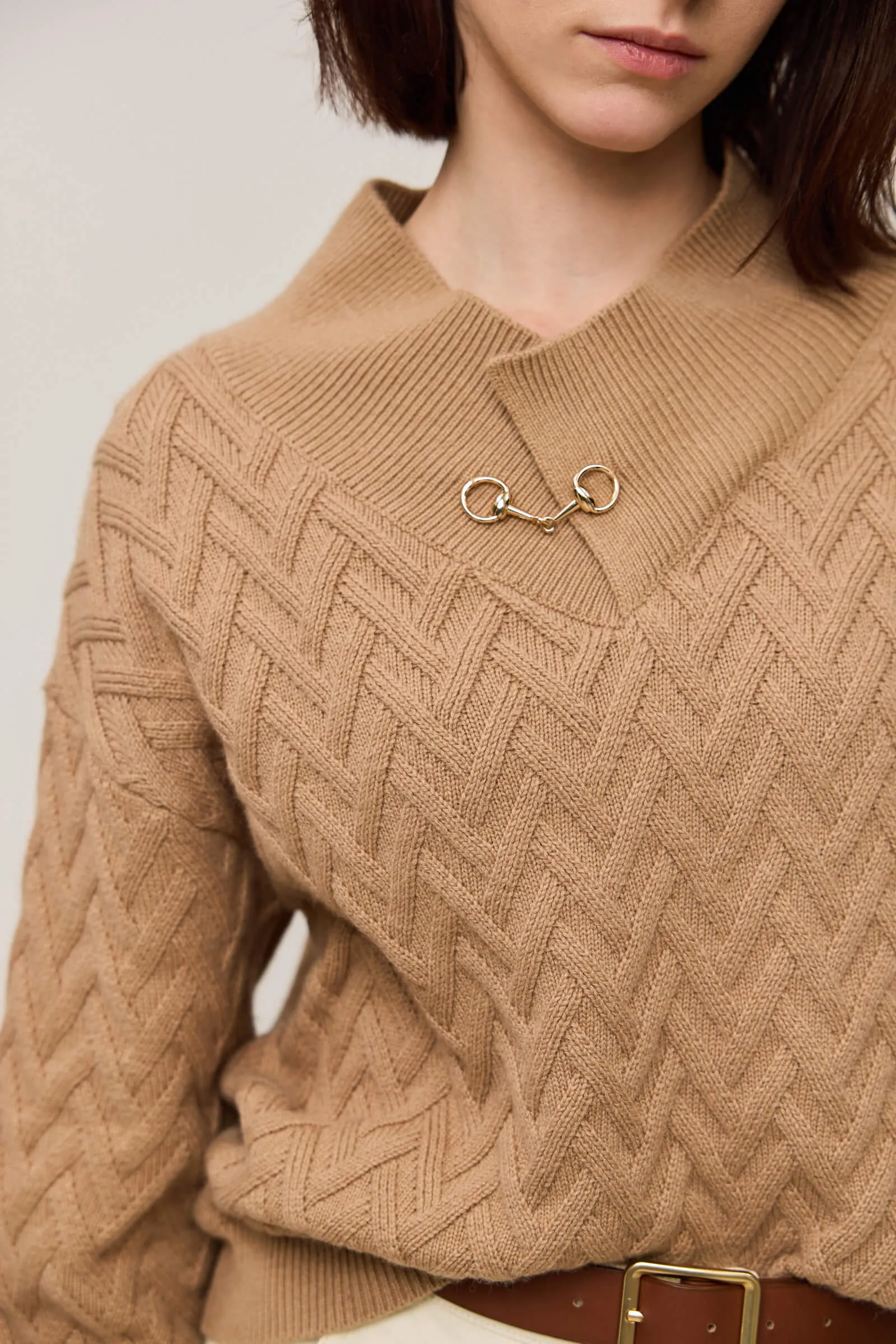 LILY French Textured Knit Sweater