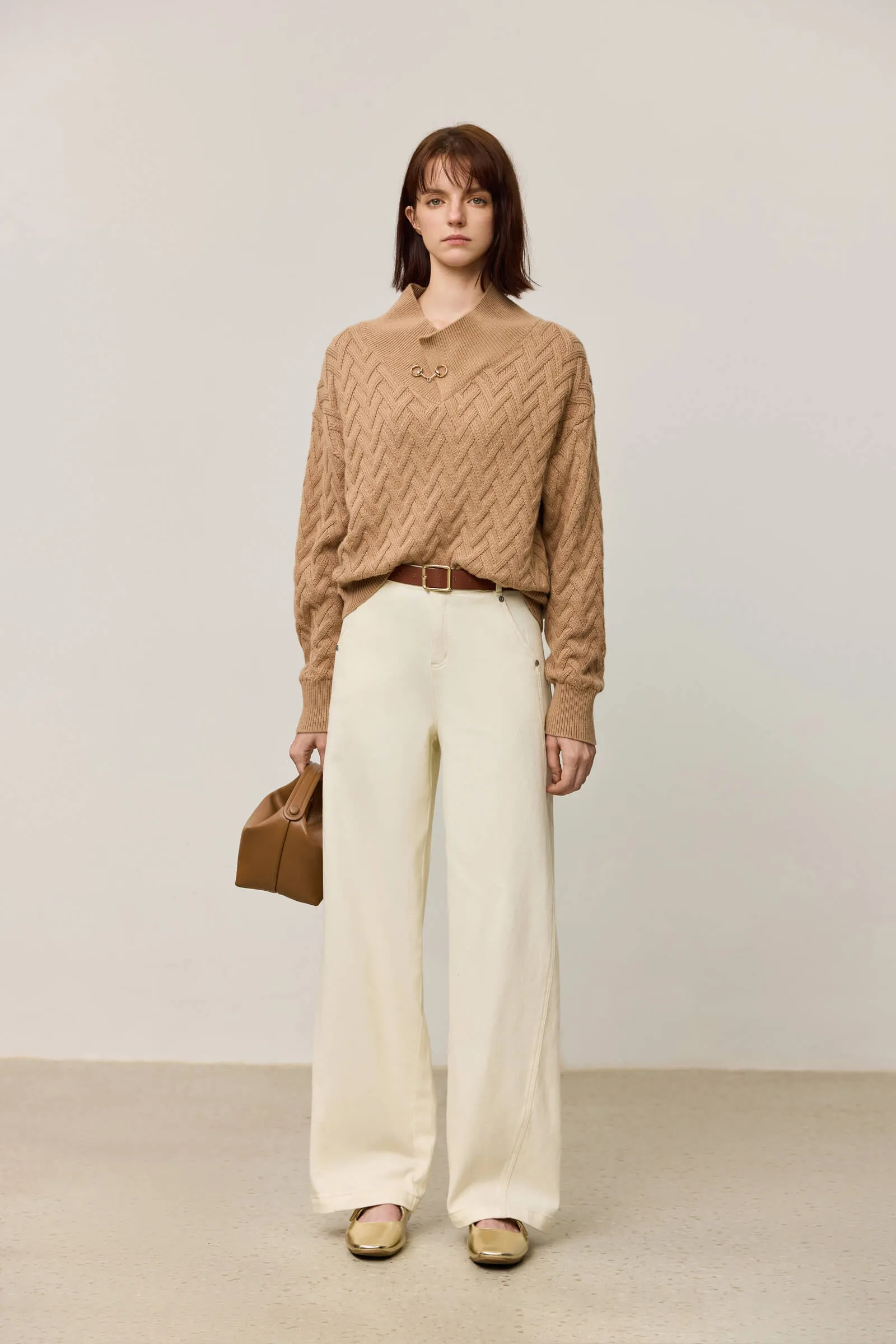 LILY French Textured Knit Sweater