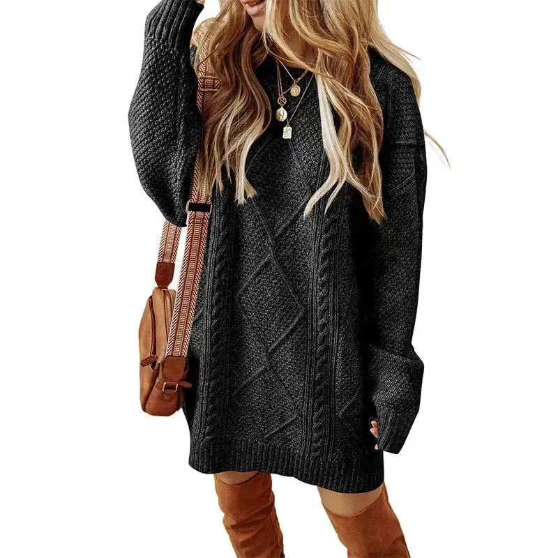 Loose Style Sweater Dress