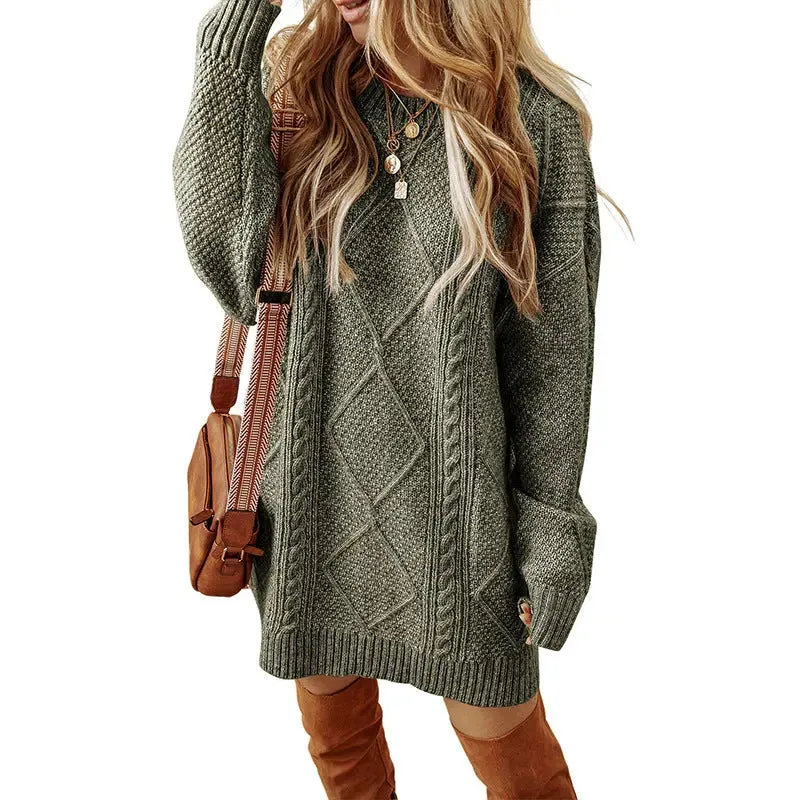 Loose Style Sweater Dress