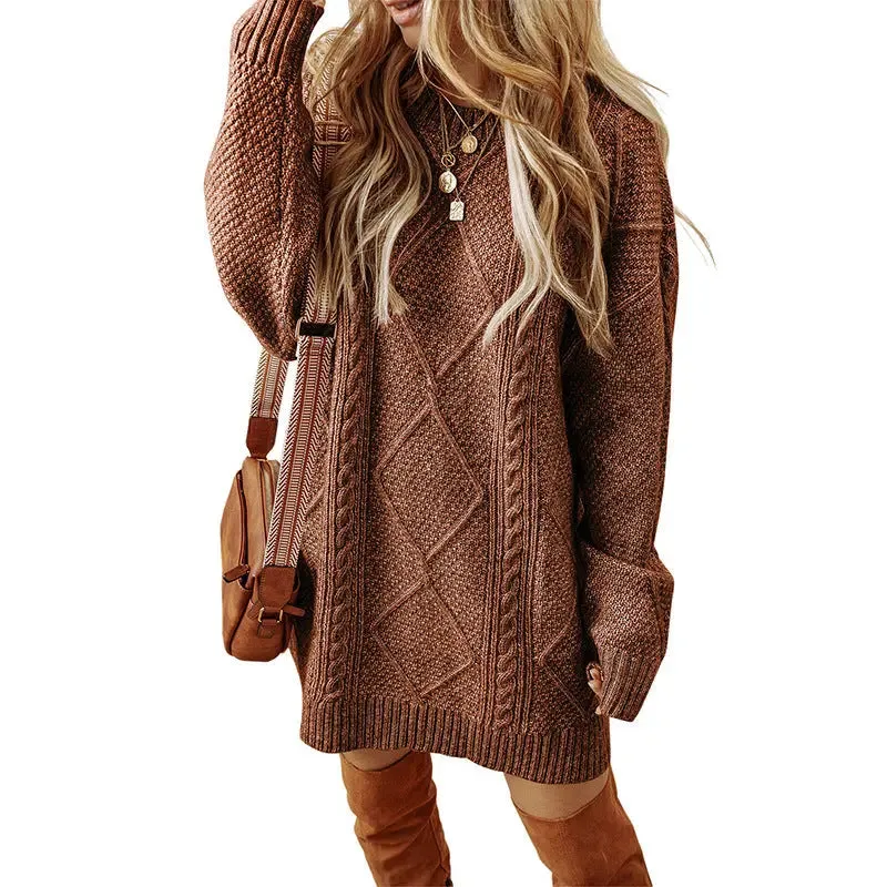 Loose Style Sweater Dress