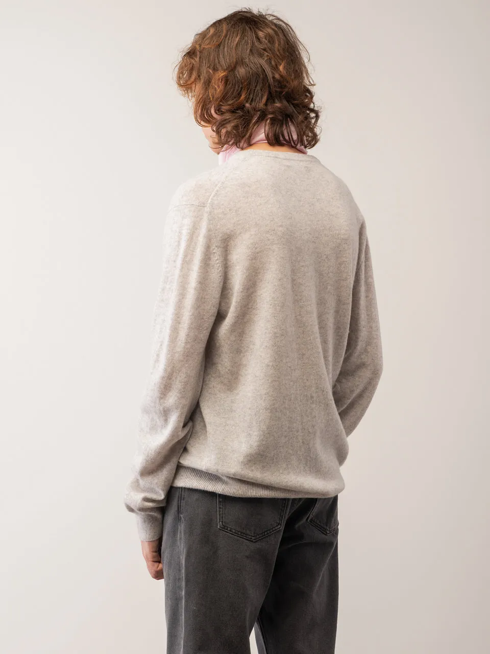 Men Crew Neck Sweater_Grey