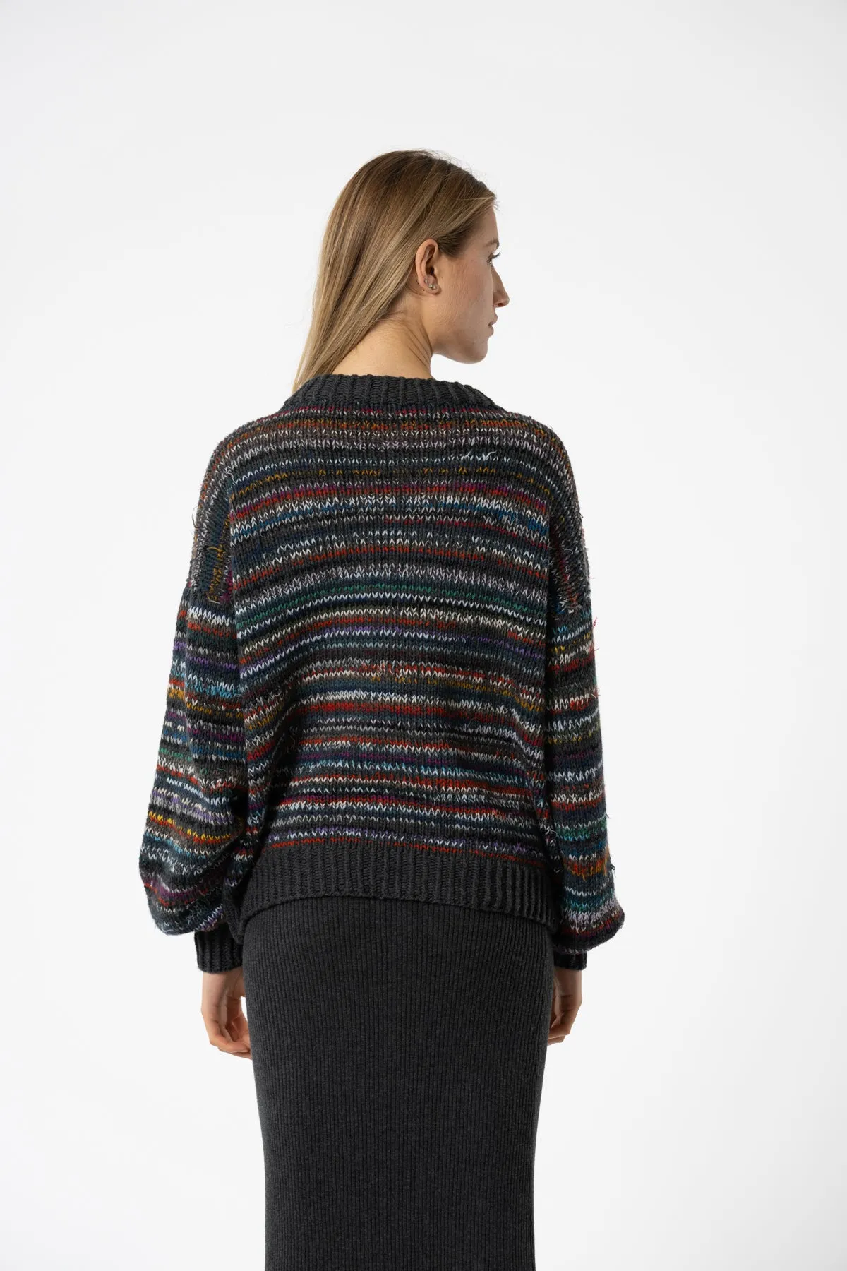 Merino Handknit Zero Waste Multi Colour