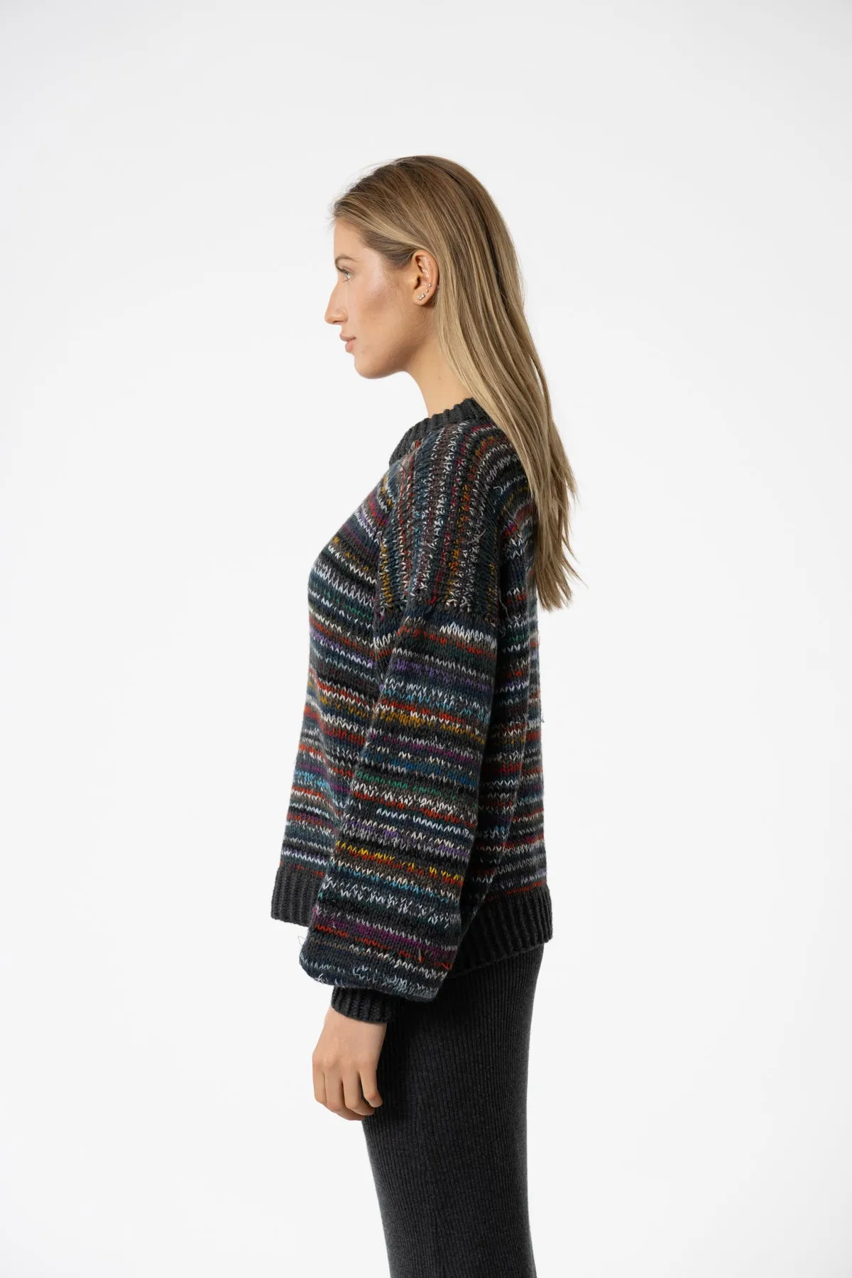 Merino Handknit Zero Waste Multi Colour