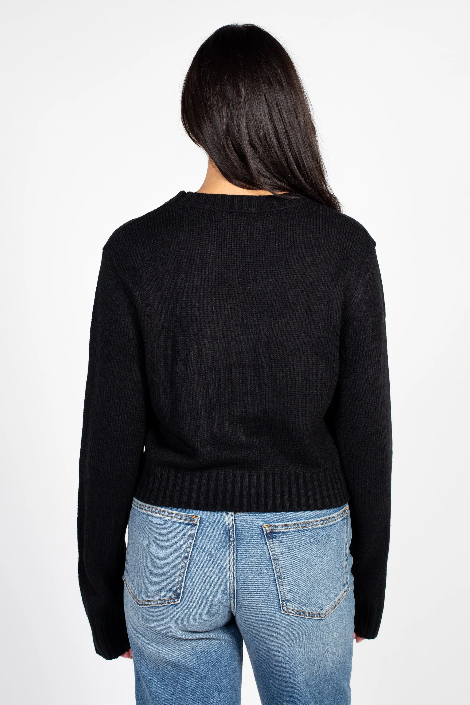 Mila Ribbed Crew Neck Sweater