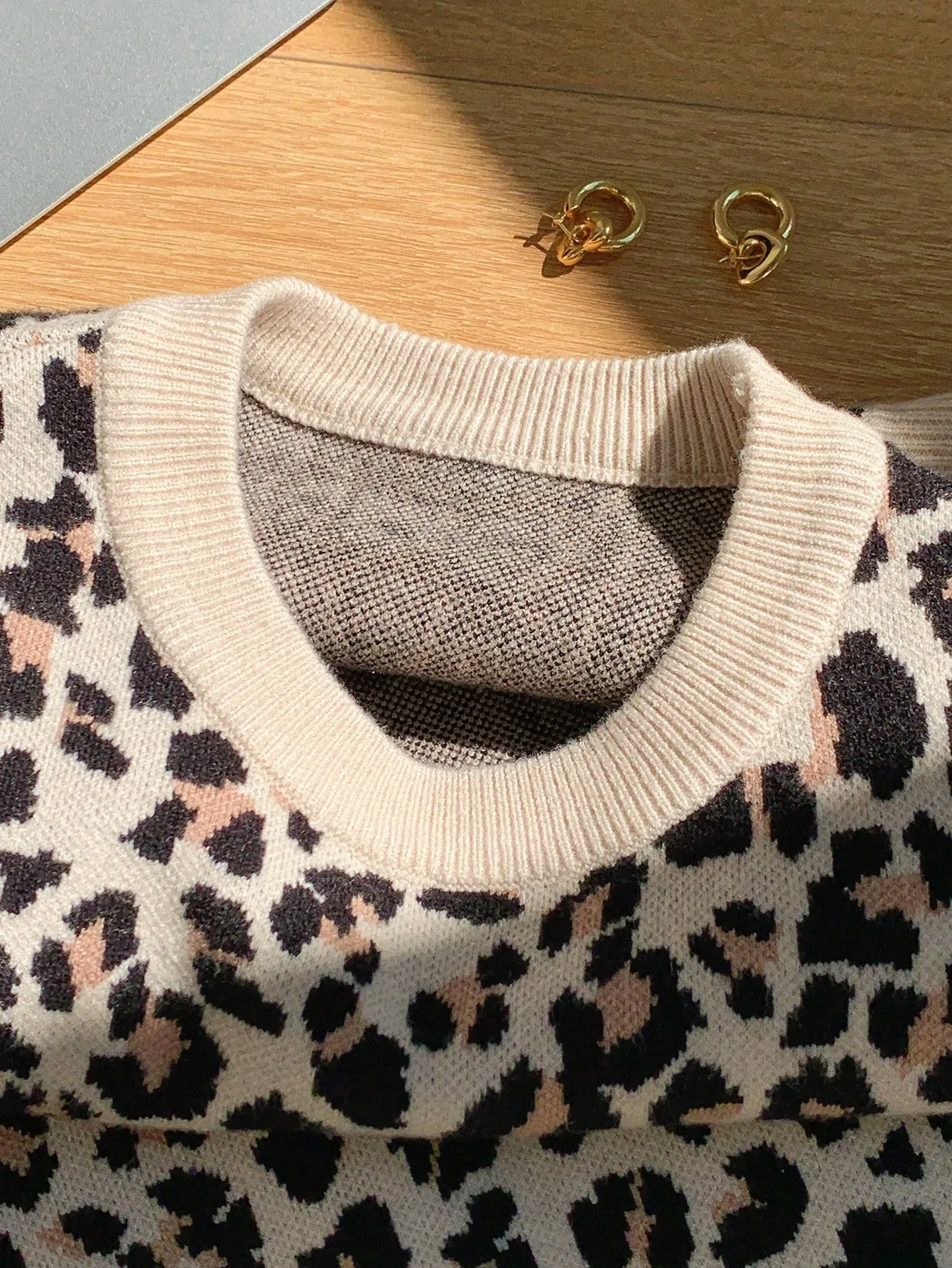 Parien Comfortcana Leopard Sweater