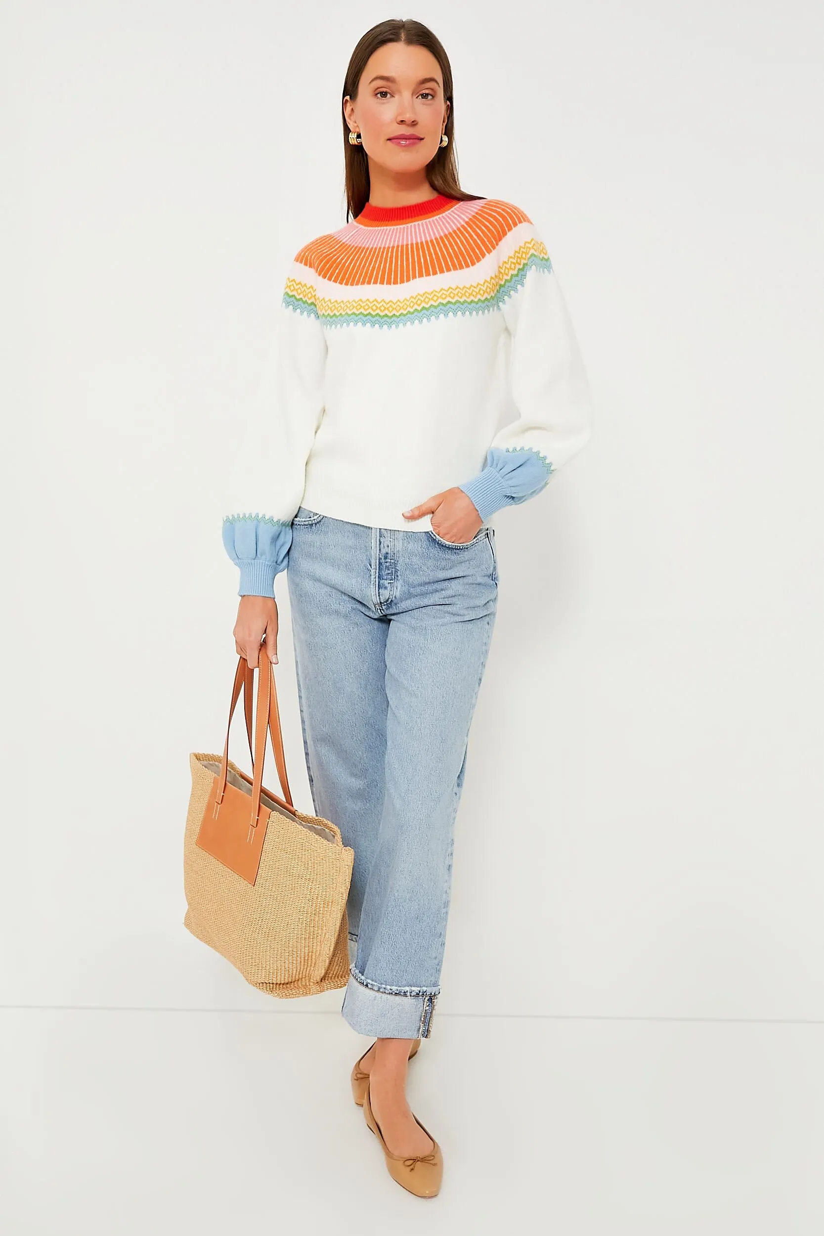 Pastel Color Block Sweater