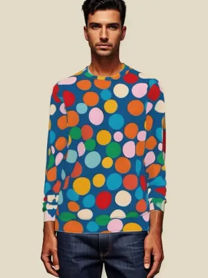 Polka Dots All Over Print Sweater