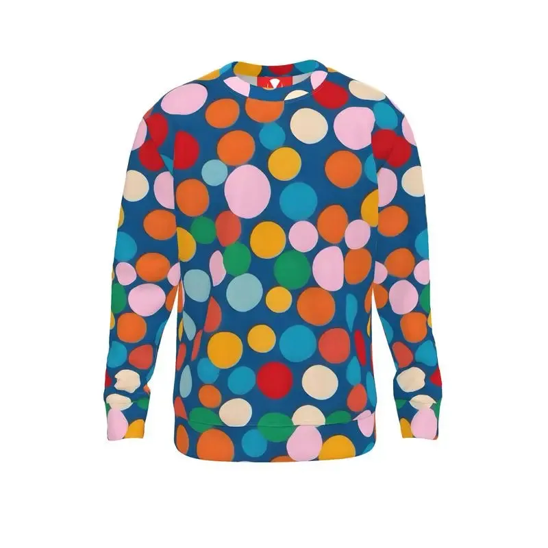 Polka Dots All Over Print Sweater