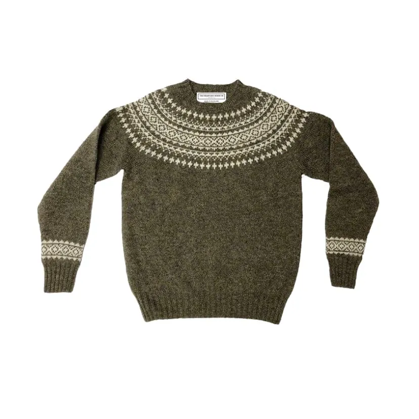 Pure Wool Fair Isle Knit | Spruce