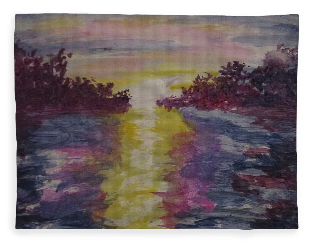 Purple Sunset - Blanket