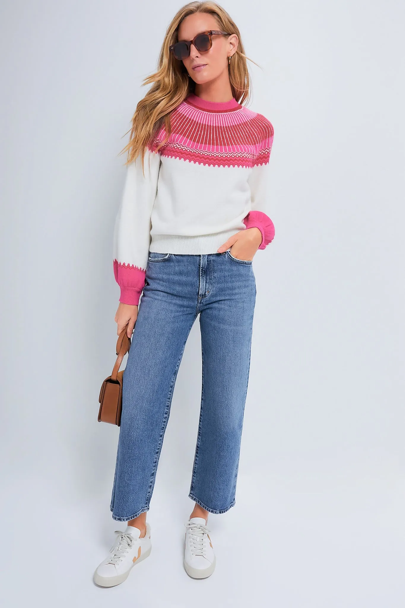 Rouge Color Block Sweater