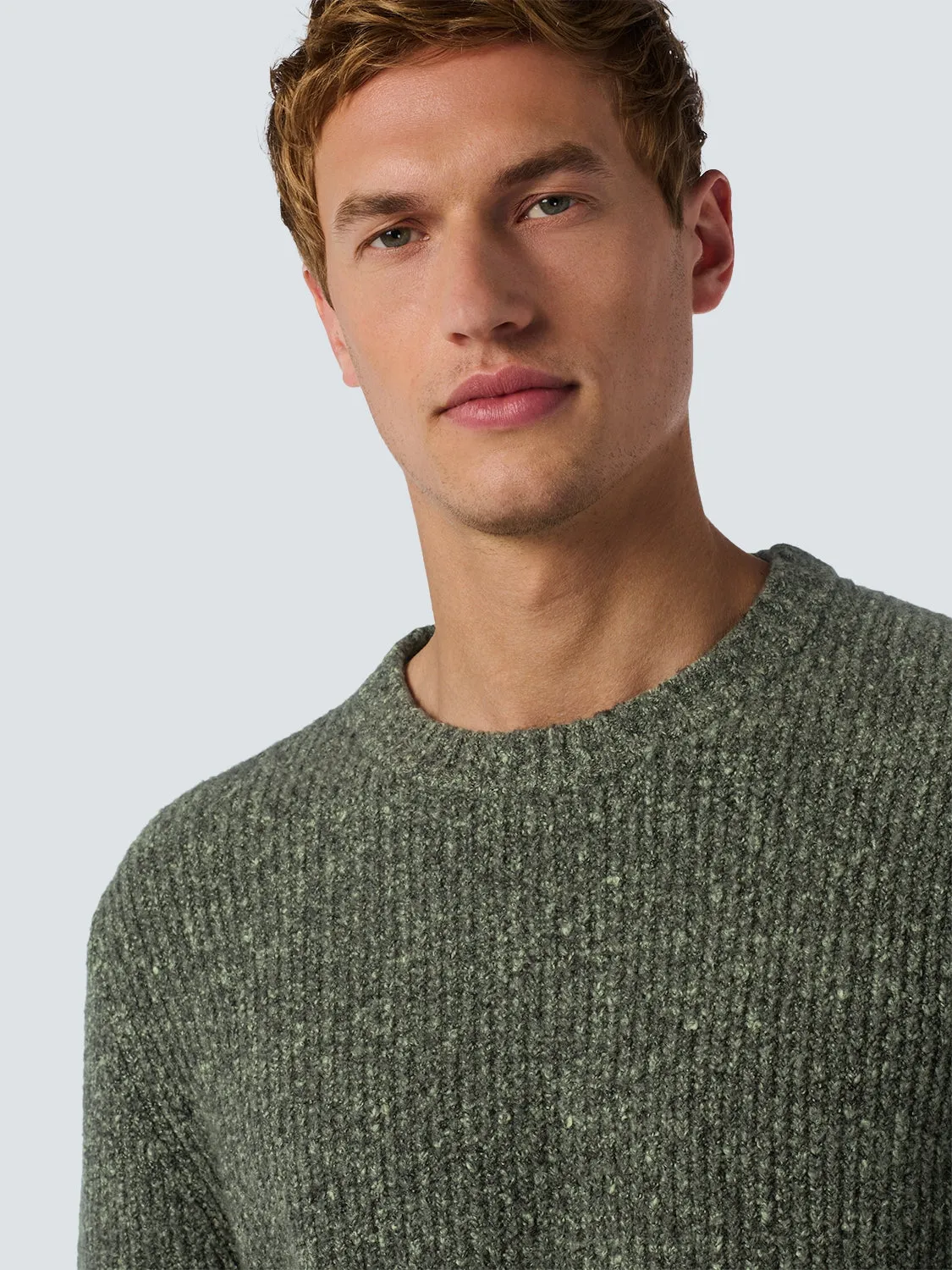 Round Neck Sweater in Two Colors: Soft and Stretchy for Ultimate Comfort | Smoke