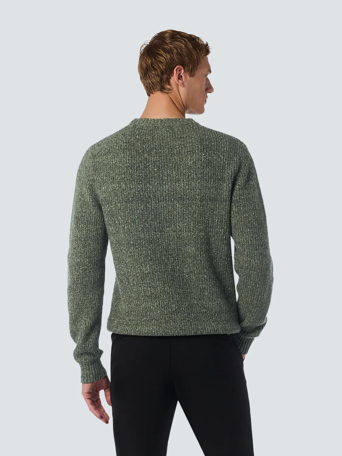 Round Neck Sweater in Two Colors: Soft and Stretchy for Ultimate Comfort | Smoke