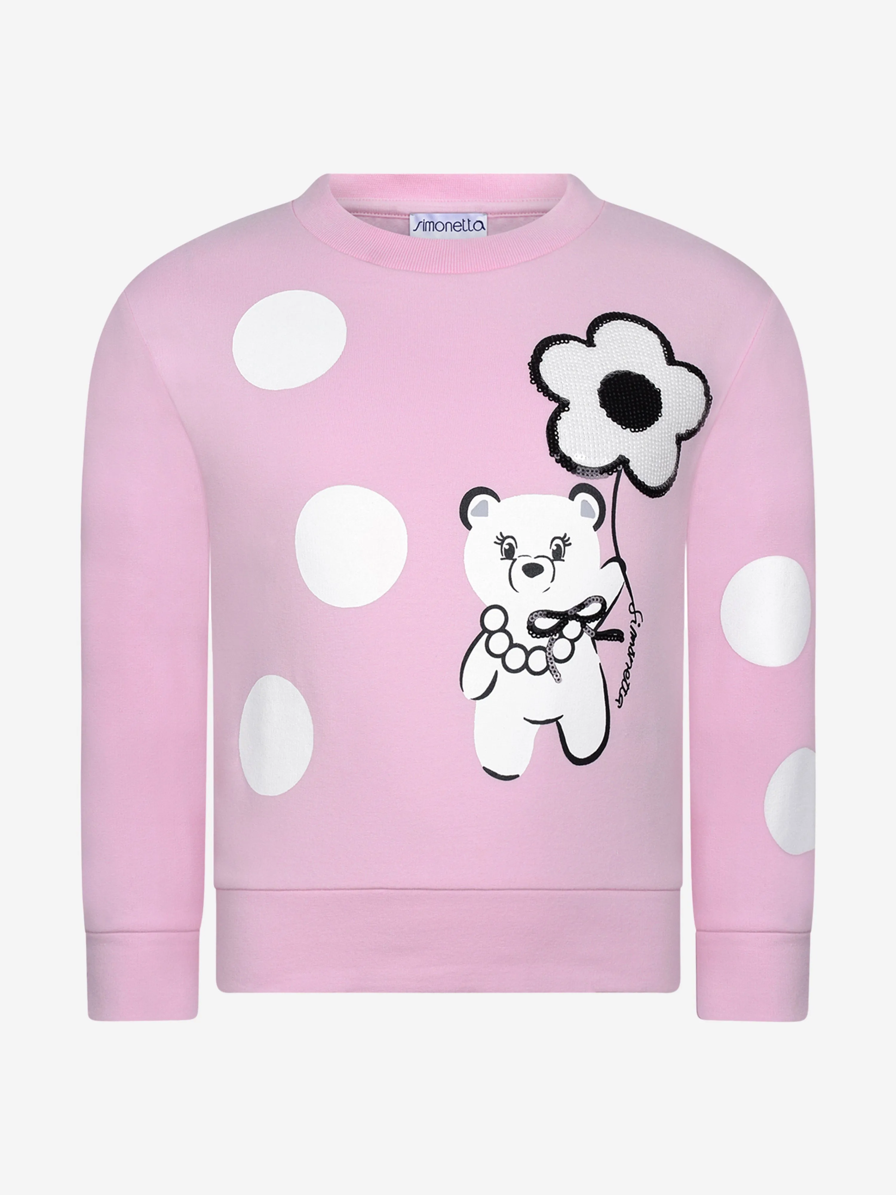 Simonetta Girls Bear Sweater