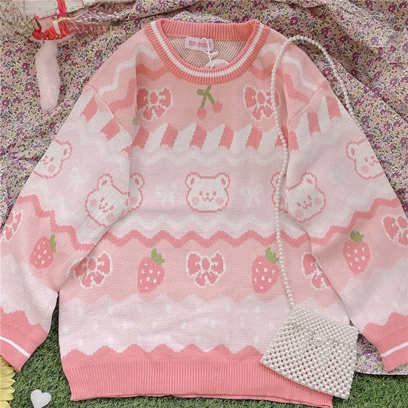 Strawberry Bear Jumper