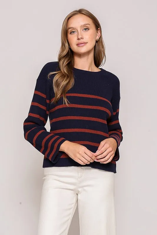 Striped Knit Sweater